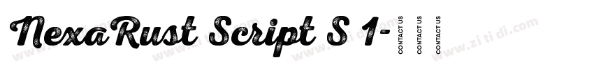 NexaRust Script S 1字体转换
